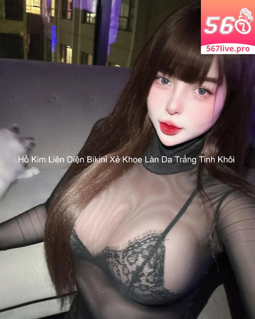 Hồ Kim Liên Diện Bikini Xẻ Khoe Làn Da Trắng Tinh Khôi 5